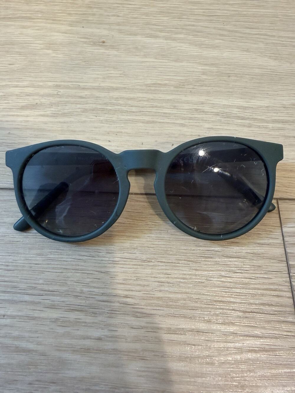 Goodr I Have These On Vinyl Too Polarized Sunglasses Green Circle G Round Frames